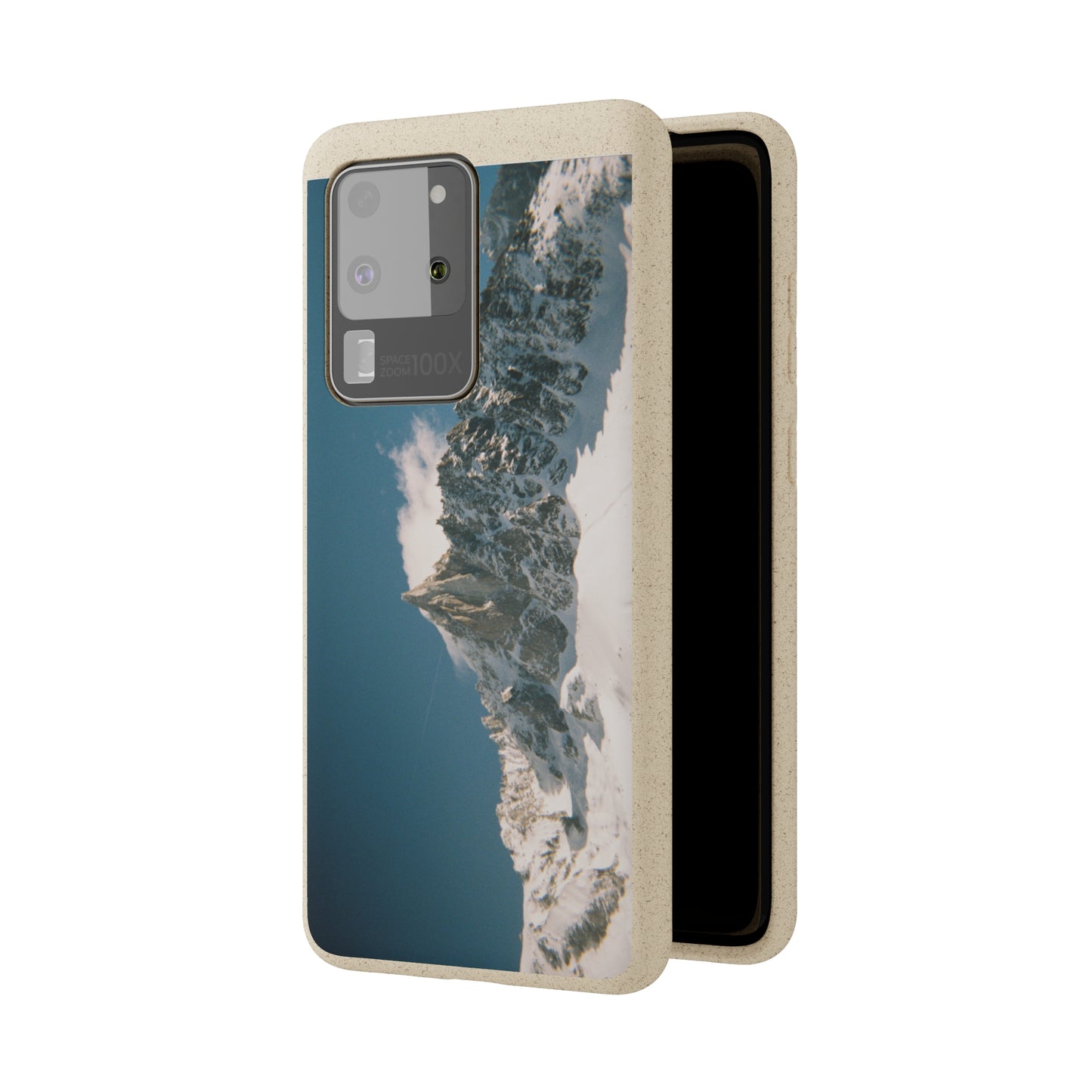 Winter Panorama of Matterhorn on a Biodegradable Case