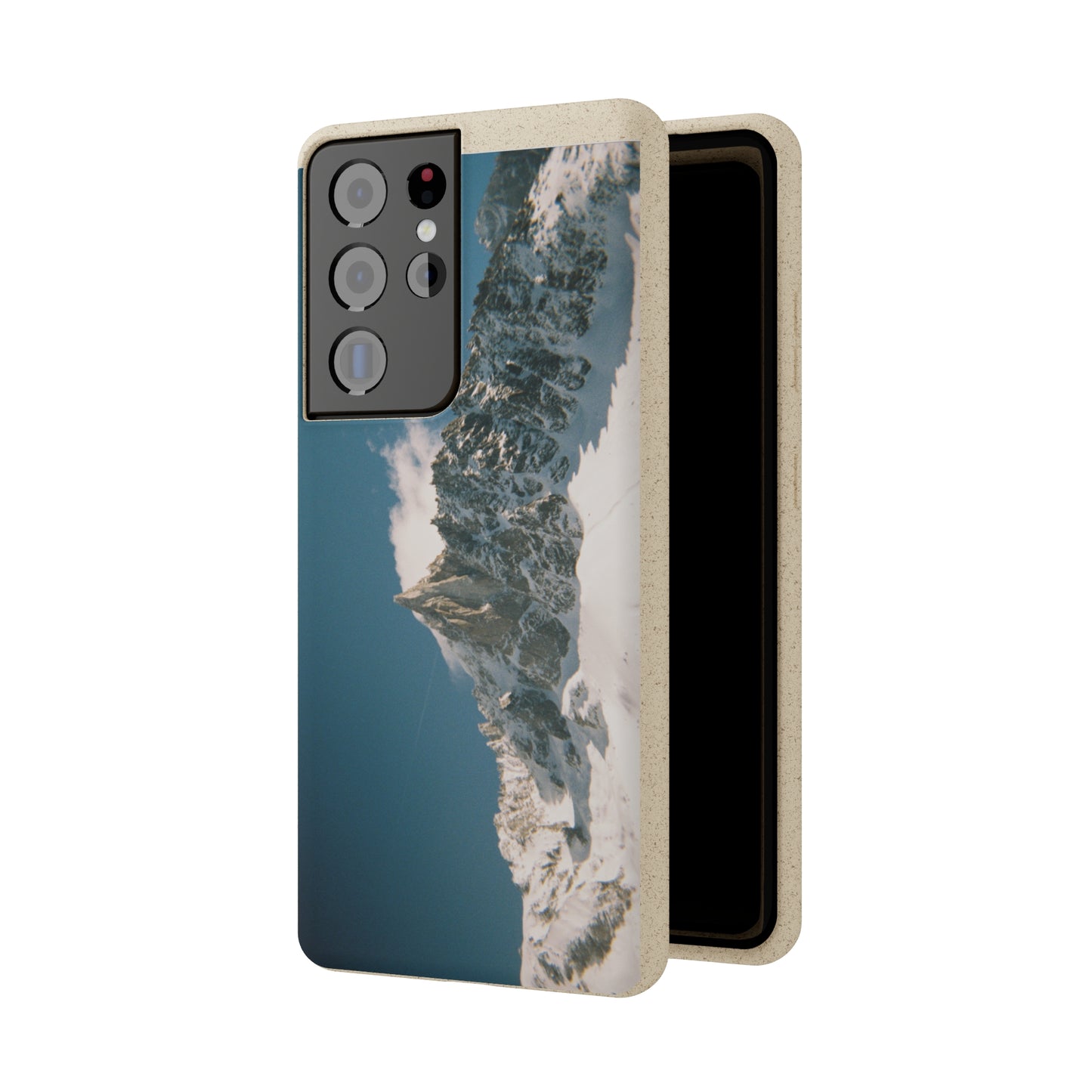 Winter Panorama of Matterhorn on a Biodegradable Case