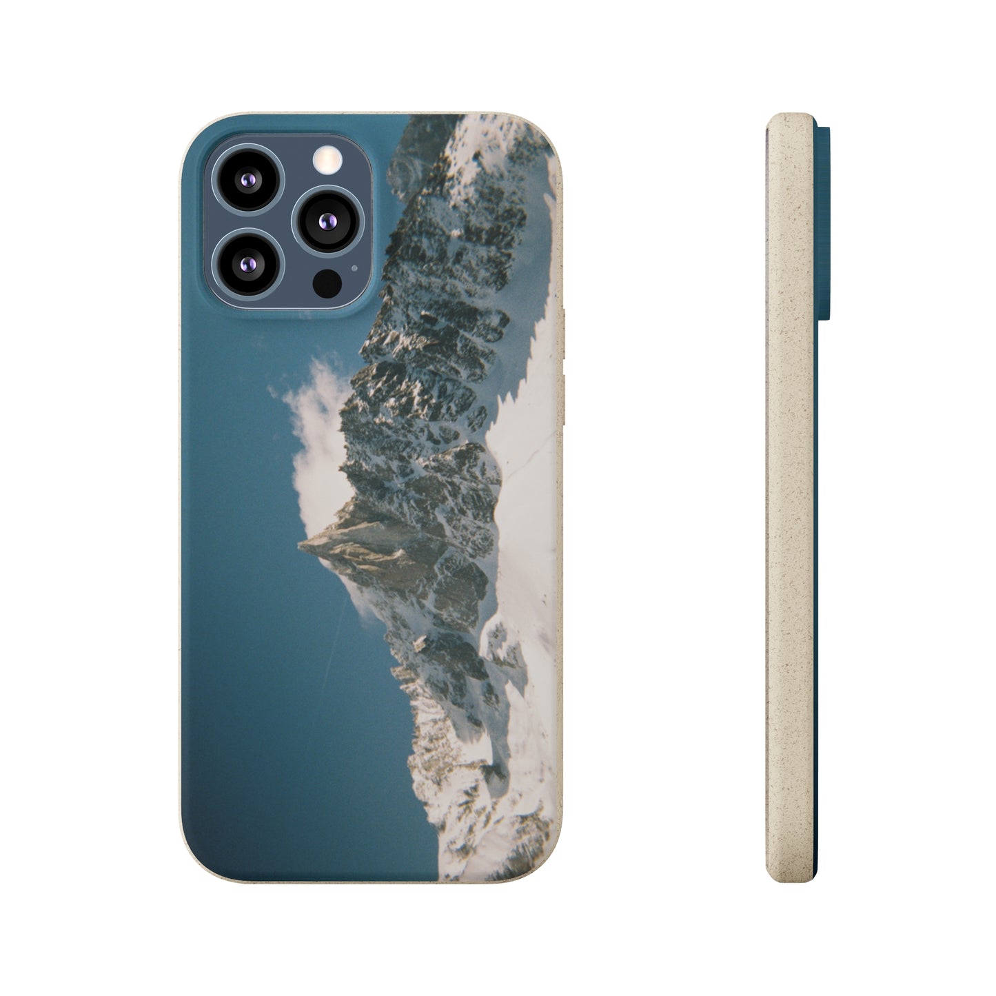 Winter Panorama of Matterhorn on a Biodegradable Case