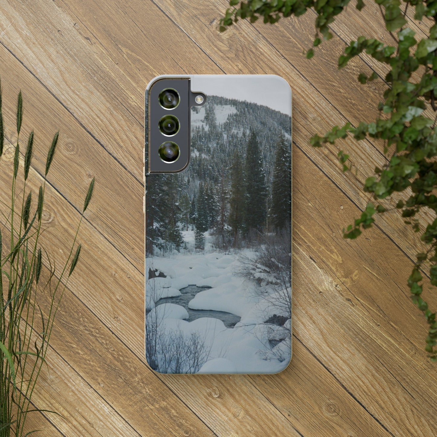 Serene Winter Colorado Landscape Film Photo printed on Biodegradable Case