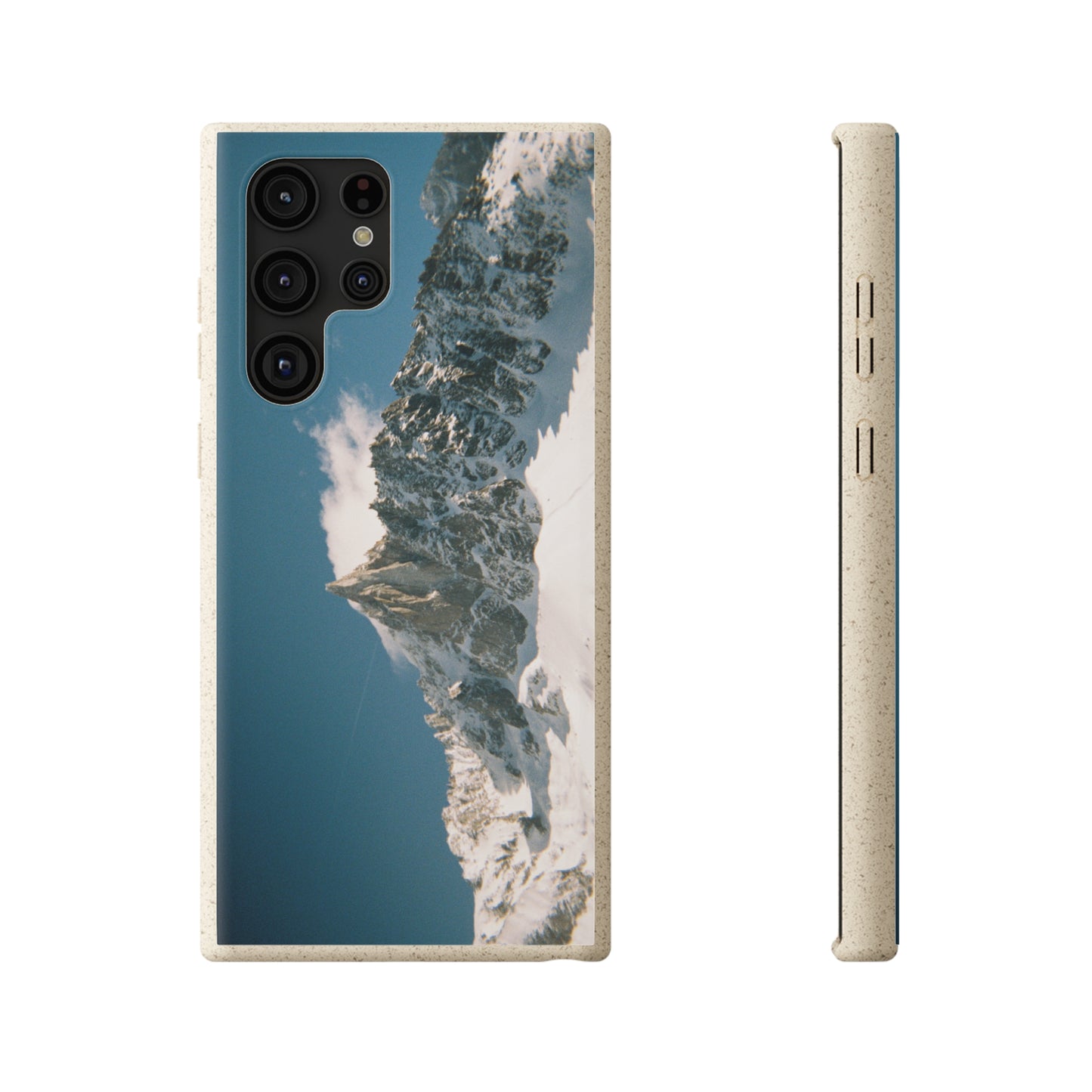 Winter Panorama of Matterhorn on a Biodegradable Case