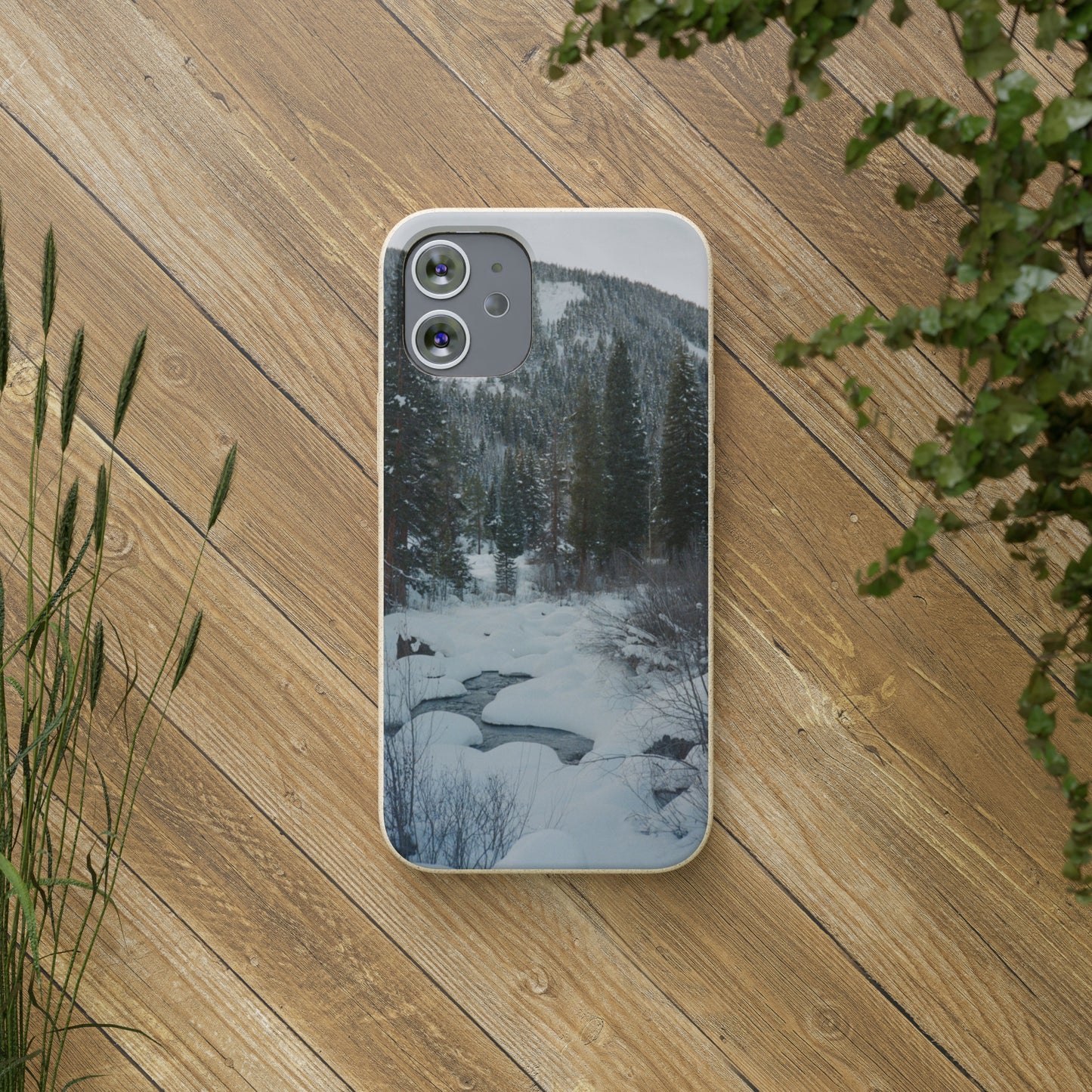 Serene Winter Colorado Landscape Film Photo printed on Biodegradable Case