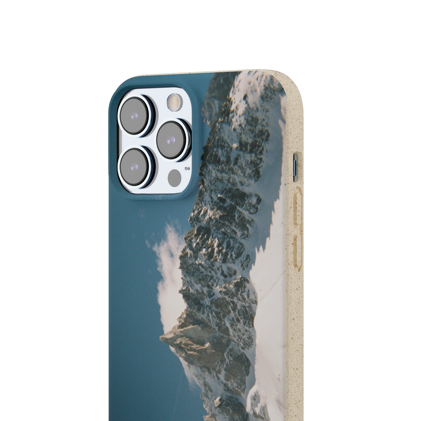 Winter Panorama of Matterhorn on a Biodegradable Case