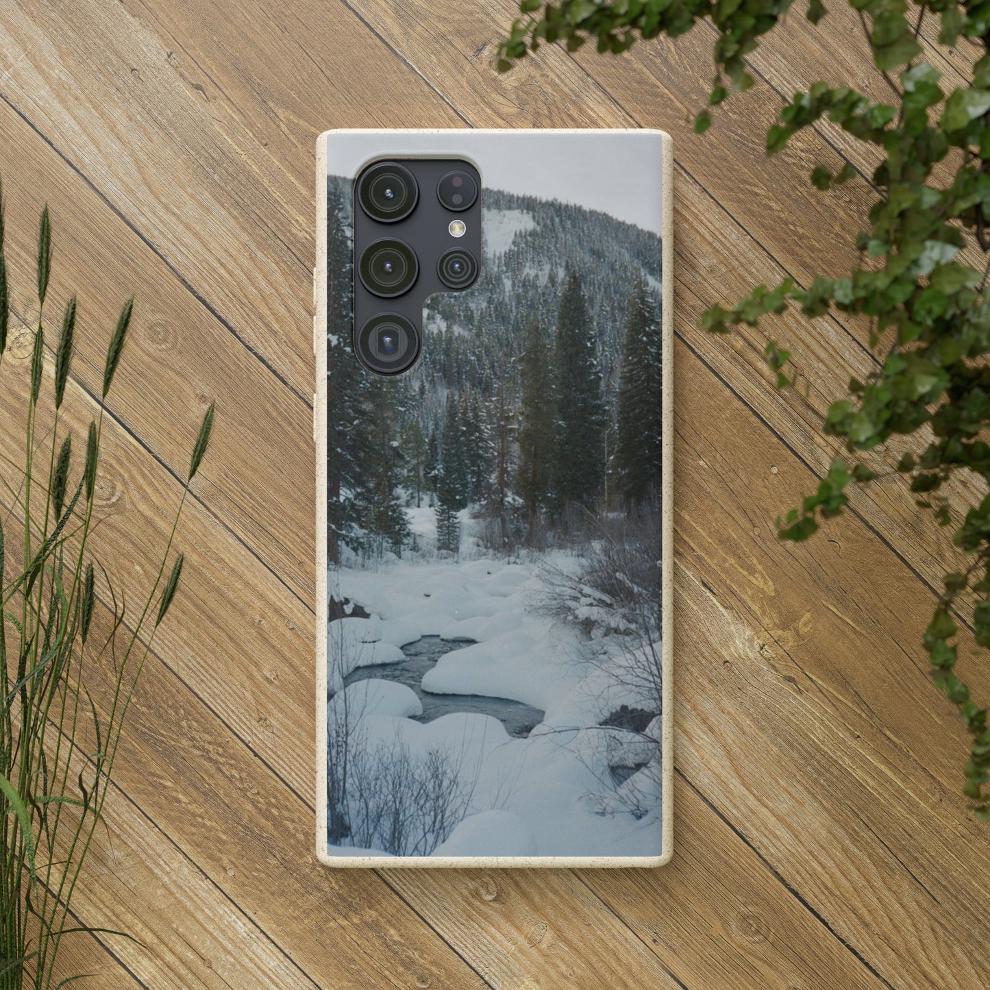 Serene Winter Colorado Landscape Film Photo printed on Biodegradable Case