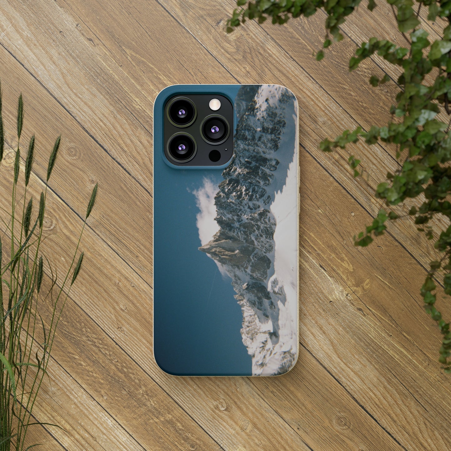 Winter Panorama of Matterhorn on a Biodegradable Case
