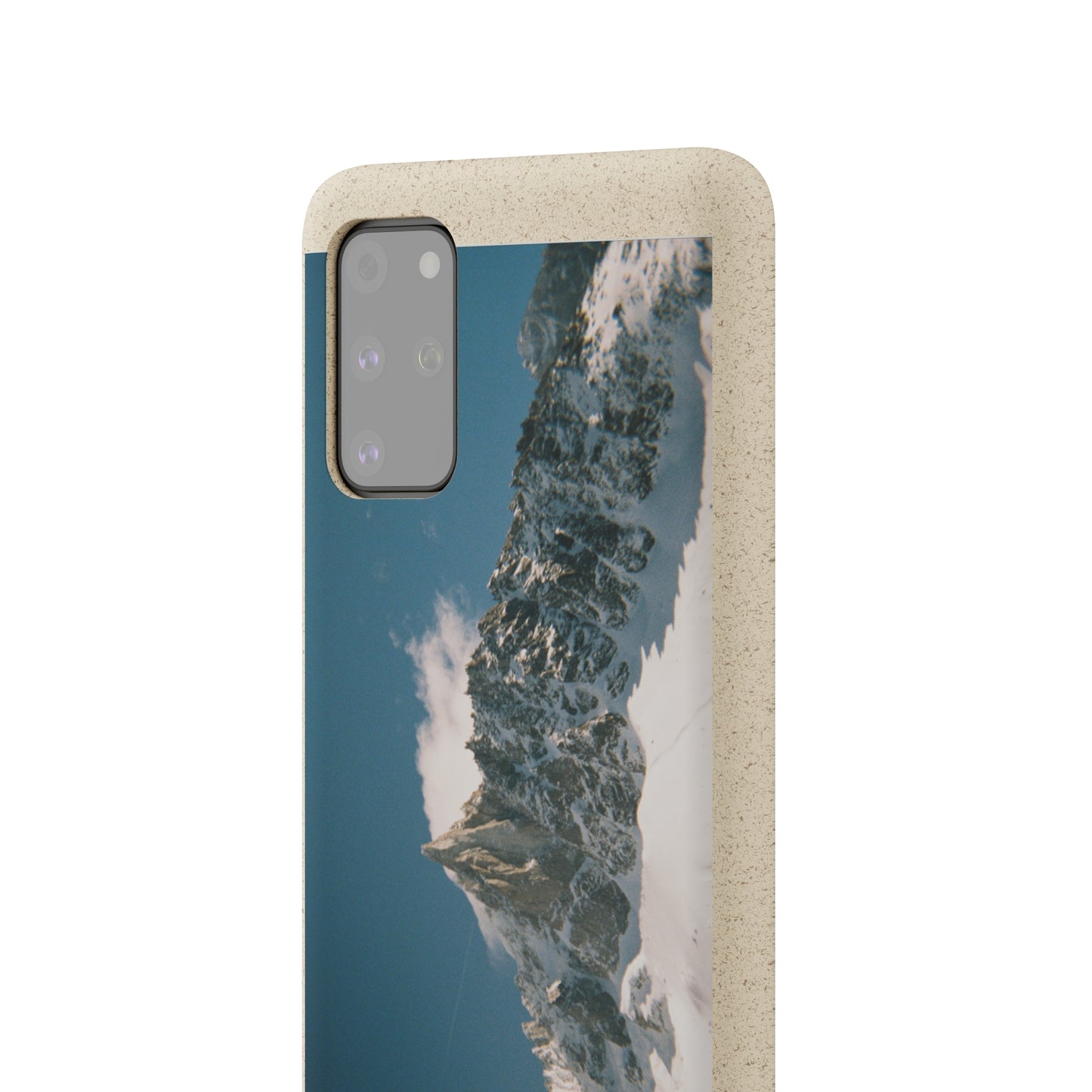 Winter Panorama of Matterhorn on a Biodegradable Case
