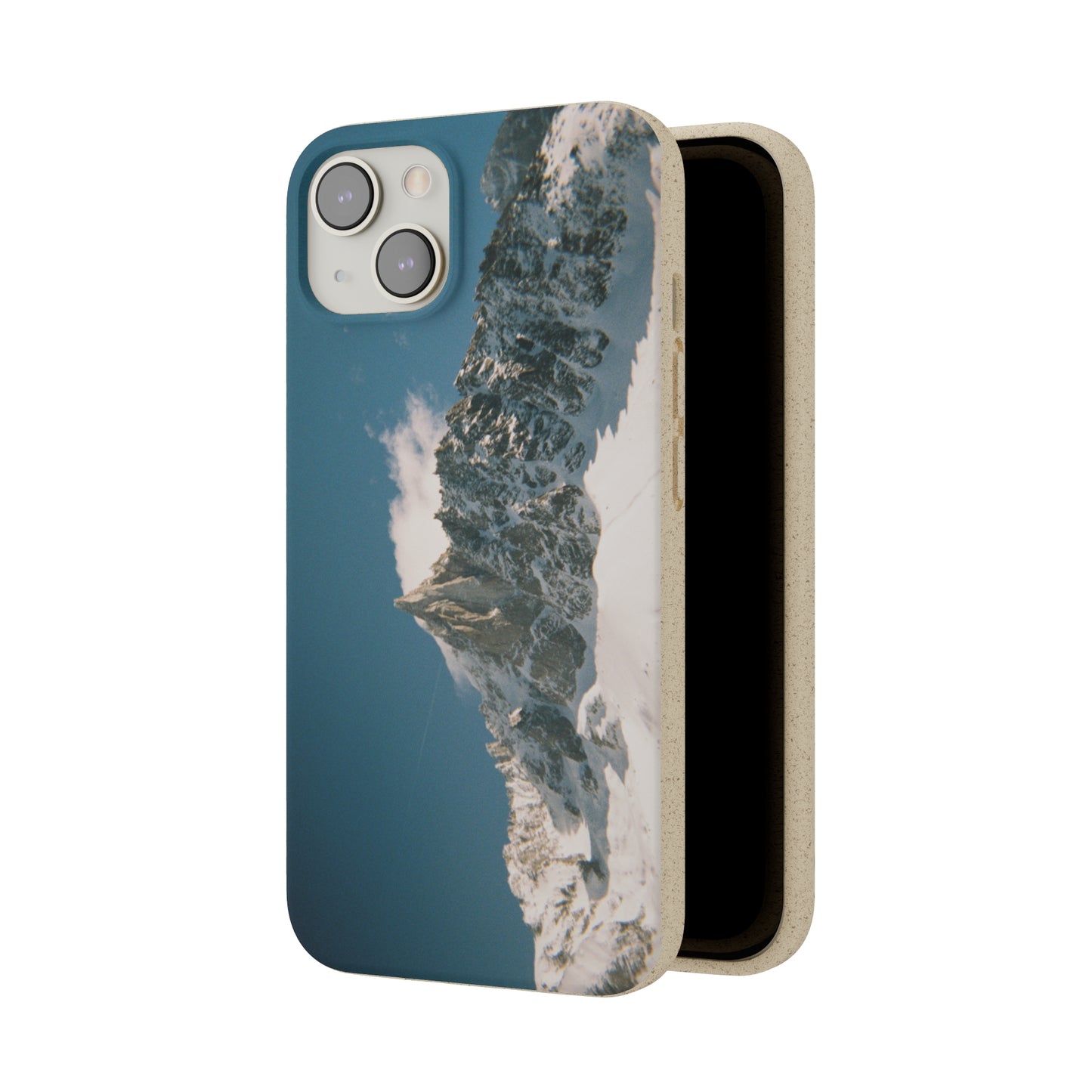 Winter Panorama of Matterhorn on a Biodegradable Case