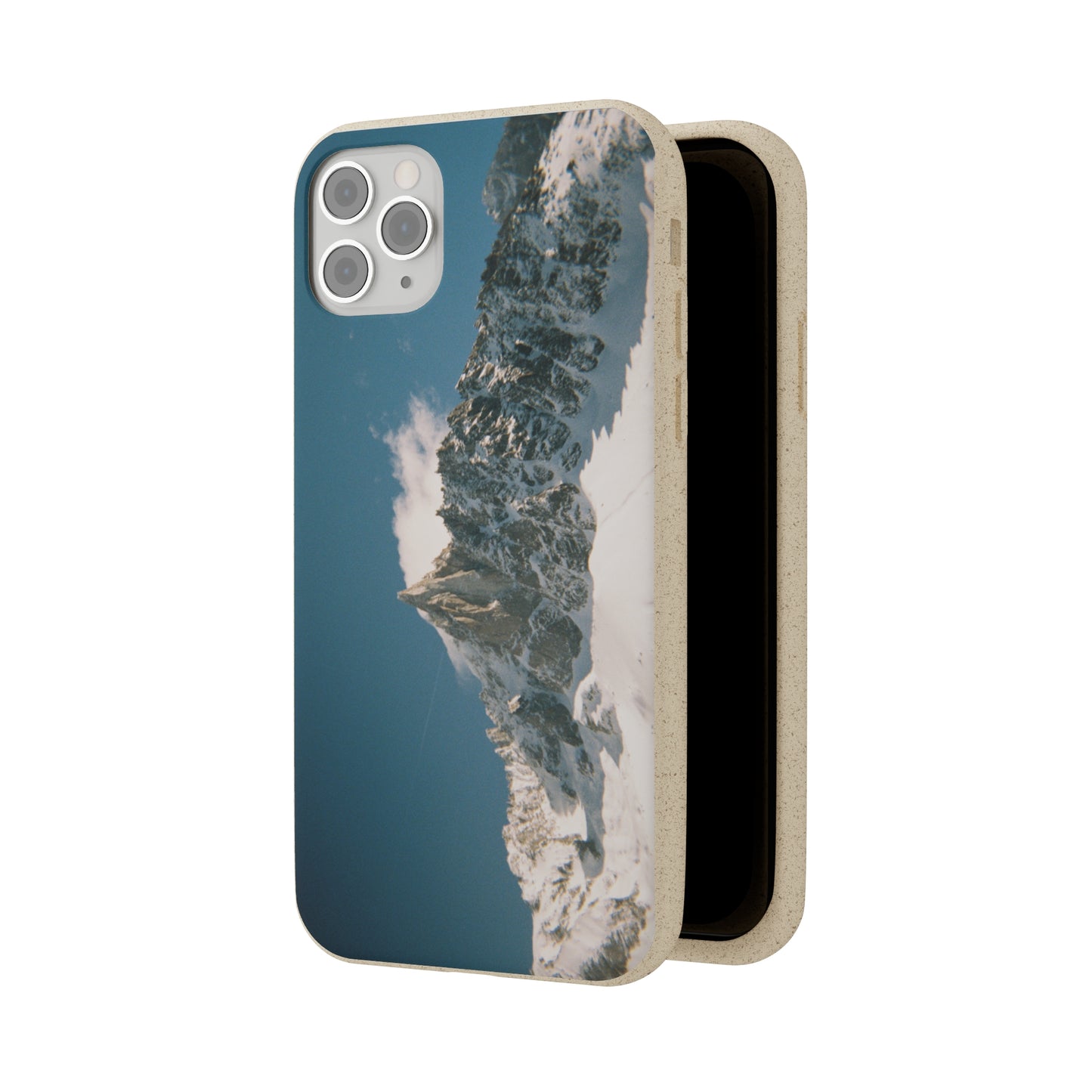 Winter Panorama of Matterhorn on a Biodegradable Case