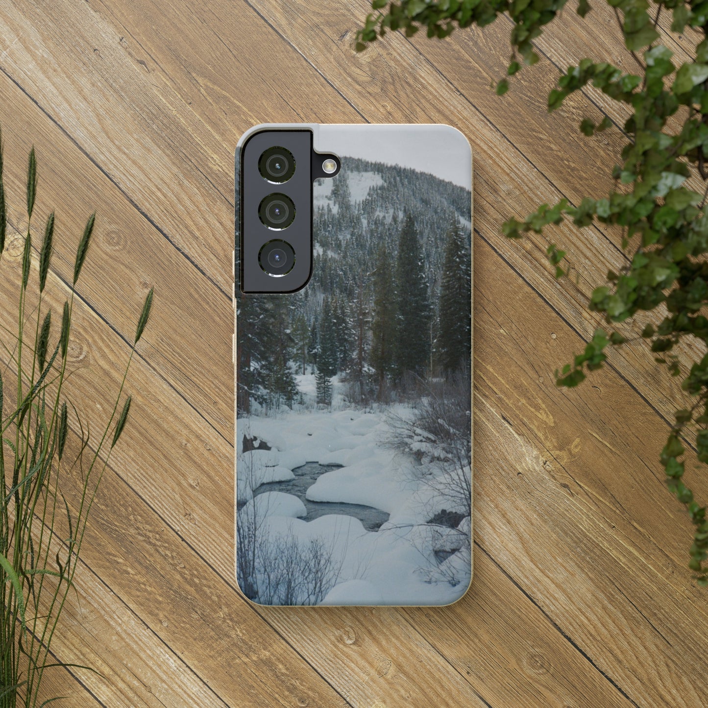 Serene Winter Colorado Landscape Film Photo printed on Biodegradable Case