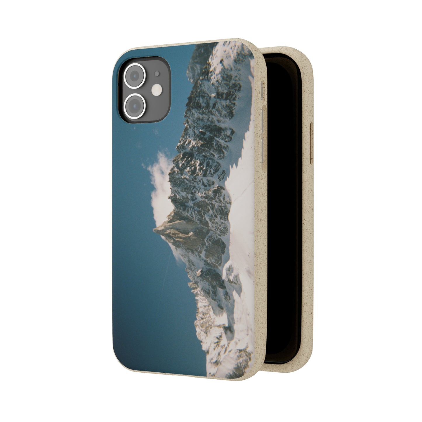 Winter Panorama of Matterhorn on a Biodegradable Case