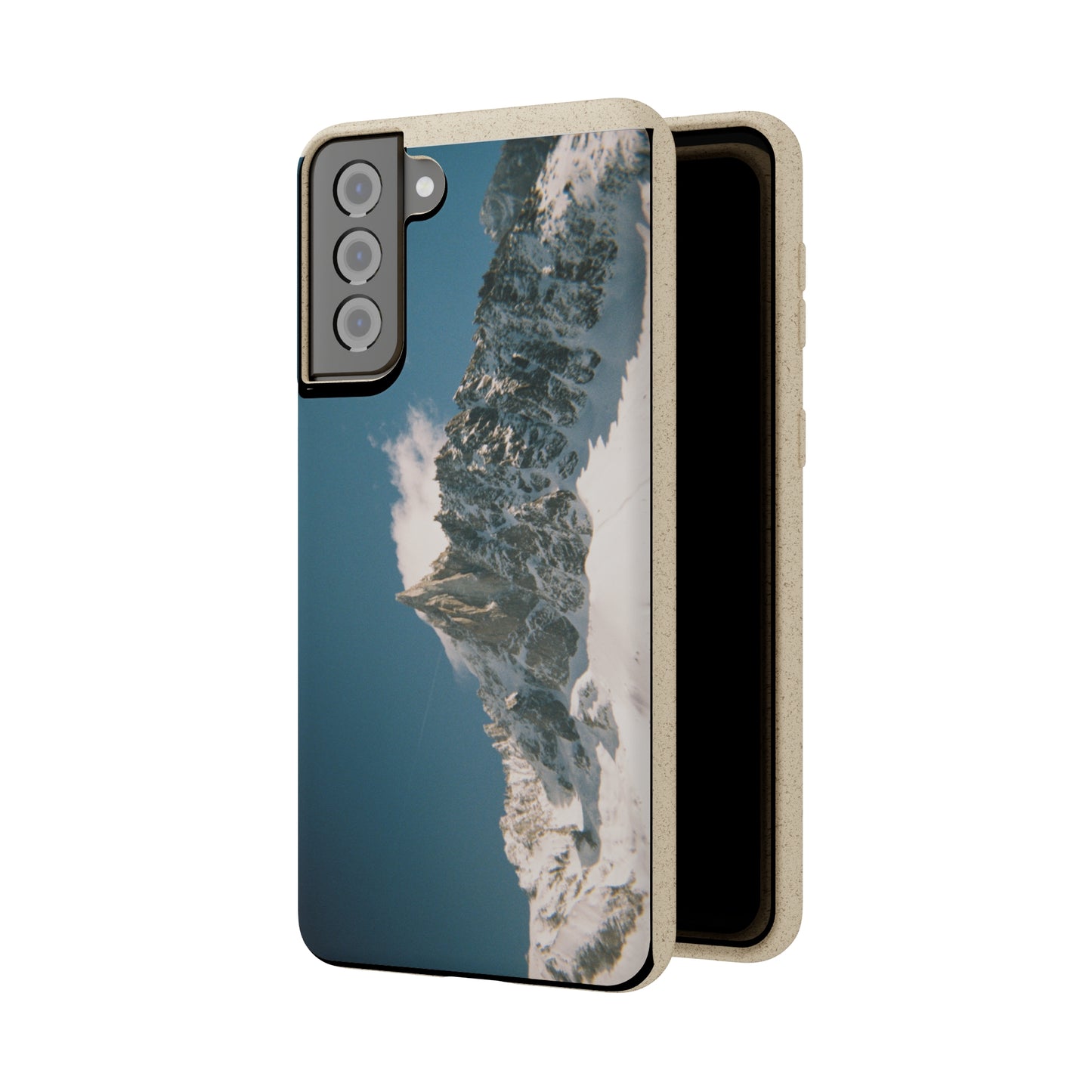 Winter Panorama of Matterhorn on a Biodegradable Case