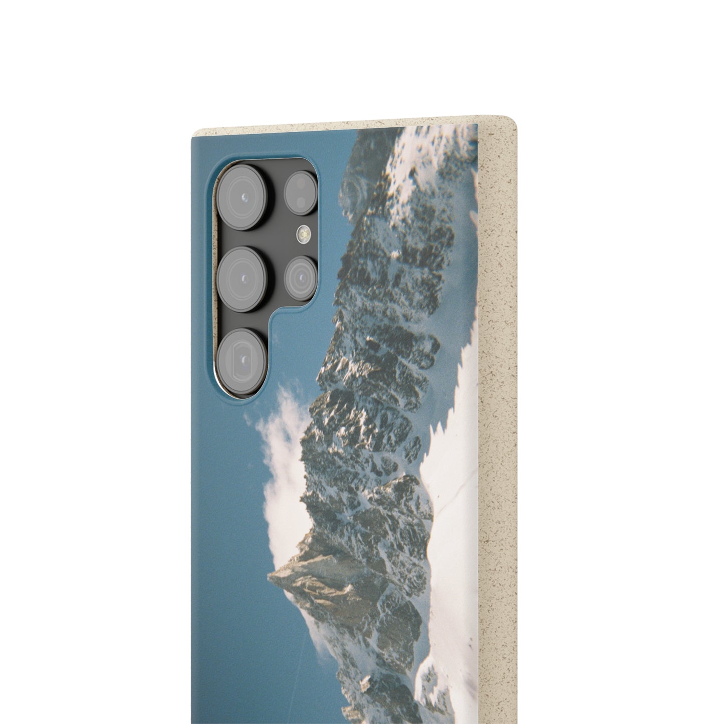 Winter Panorama of Matterhorn on a Biodegradable Case