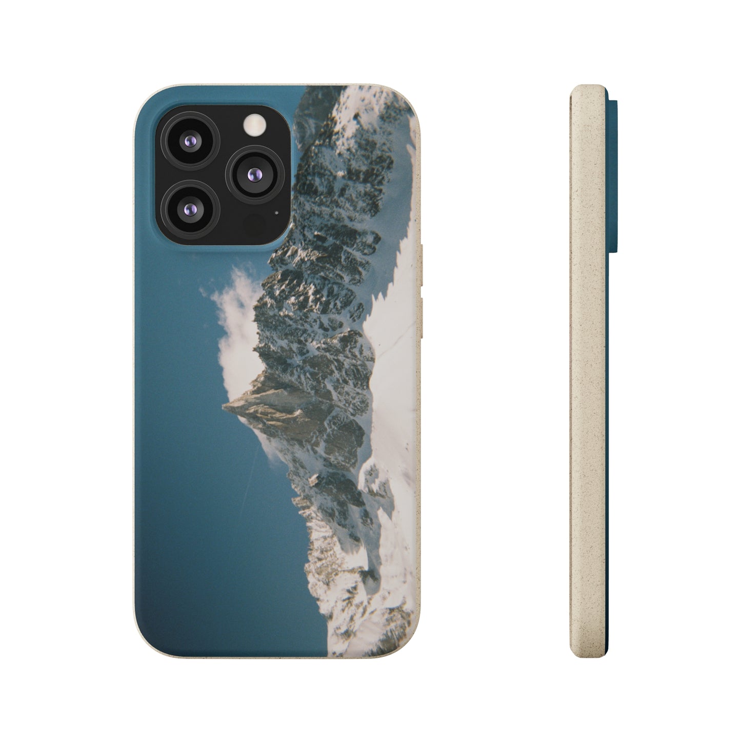 Winter Panorama of Matterhorn on a Biodegradable Case
