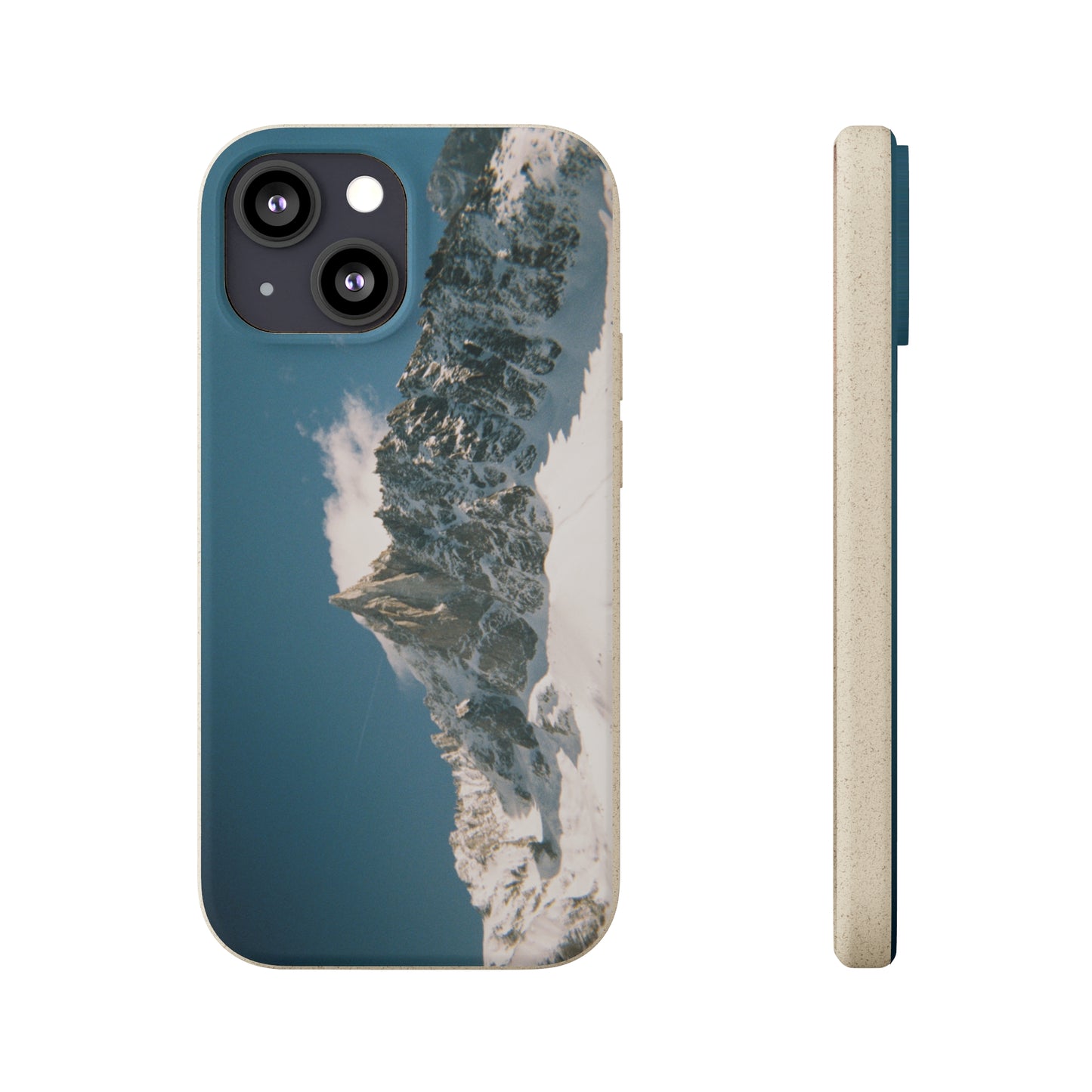 Winter Panorama of Matterhorn on a Biodegradable Case