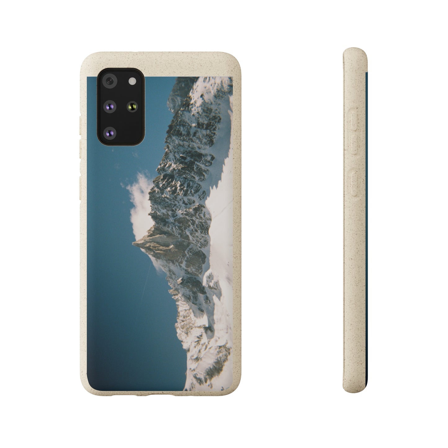 Winter Panorama of Matterhorn on a Biodegradable Case