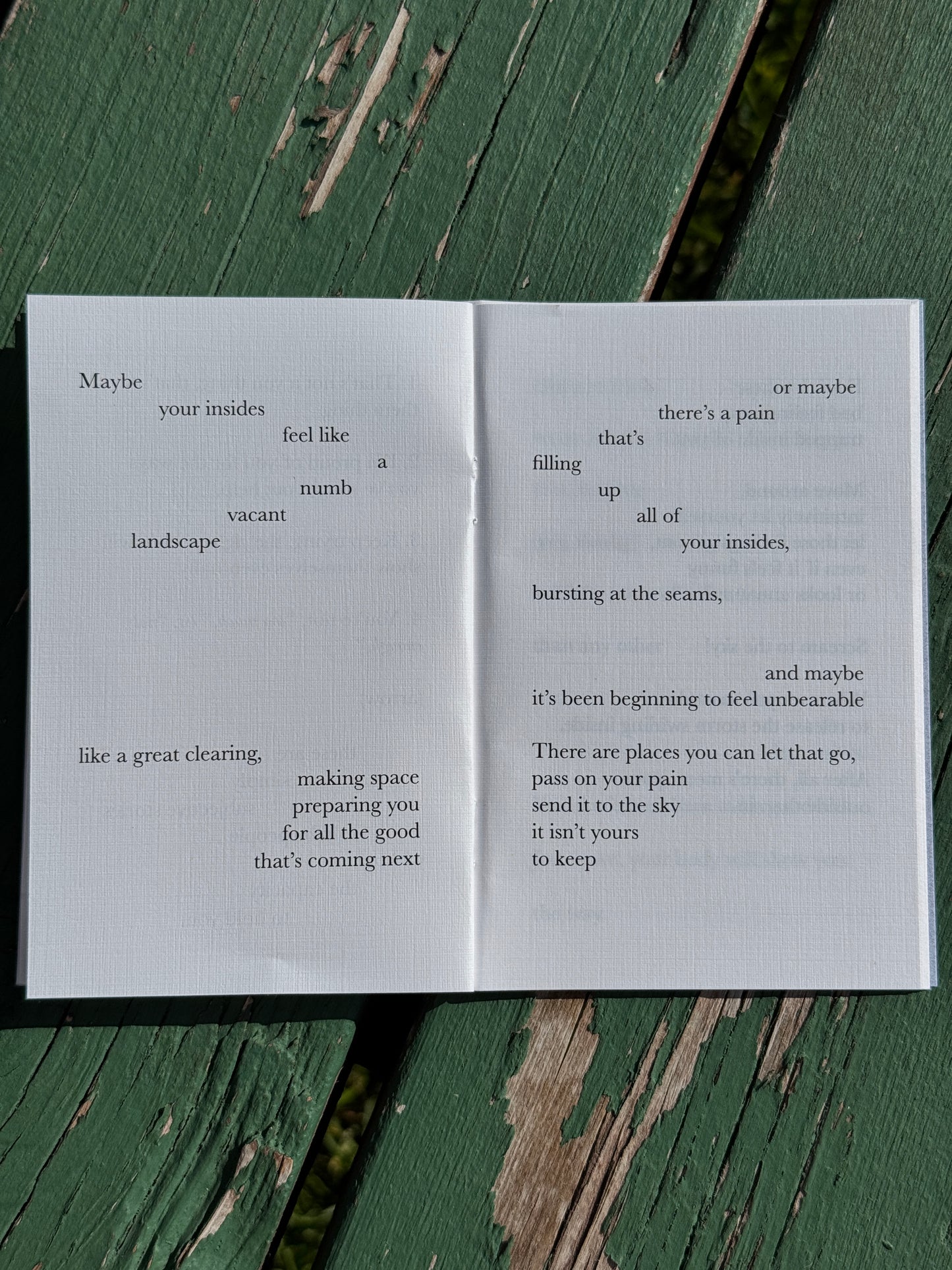 'I Hope You Get This' (reasons to stay)