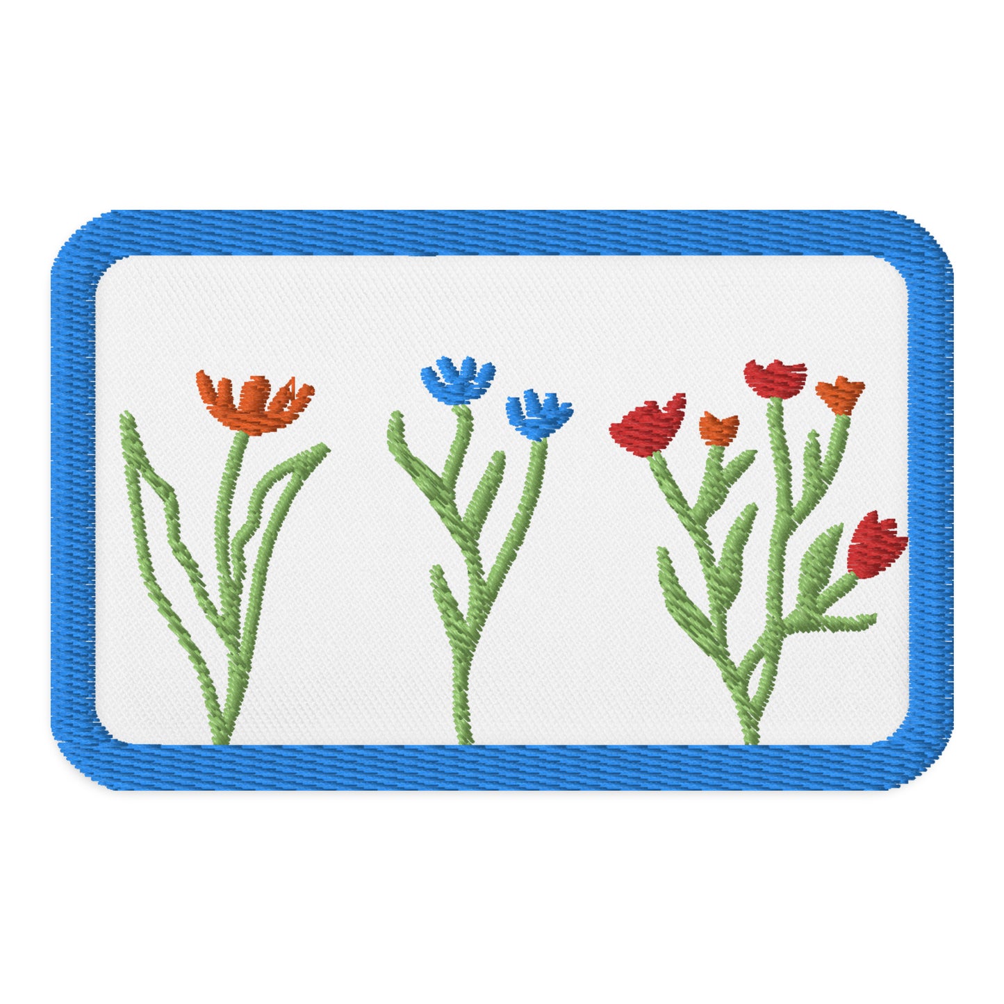 Floral Embroidered Patch – Elegant & Versatile – Perfect for Customizing Apparel & Accessories