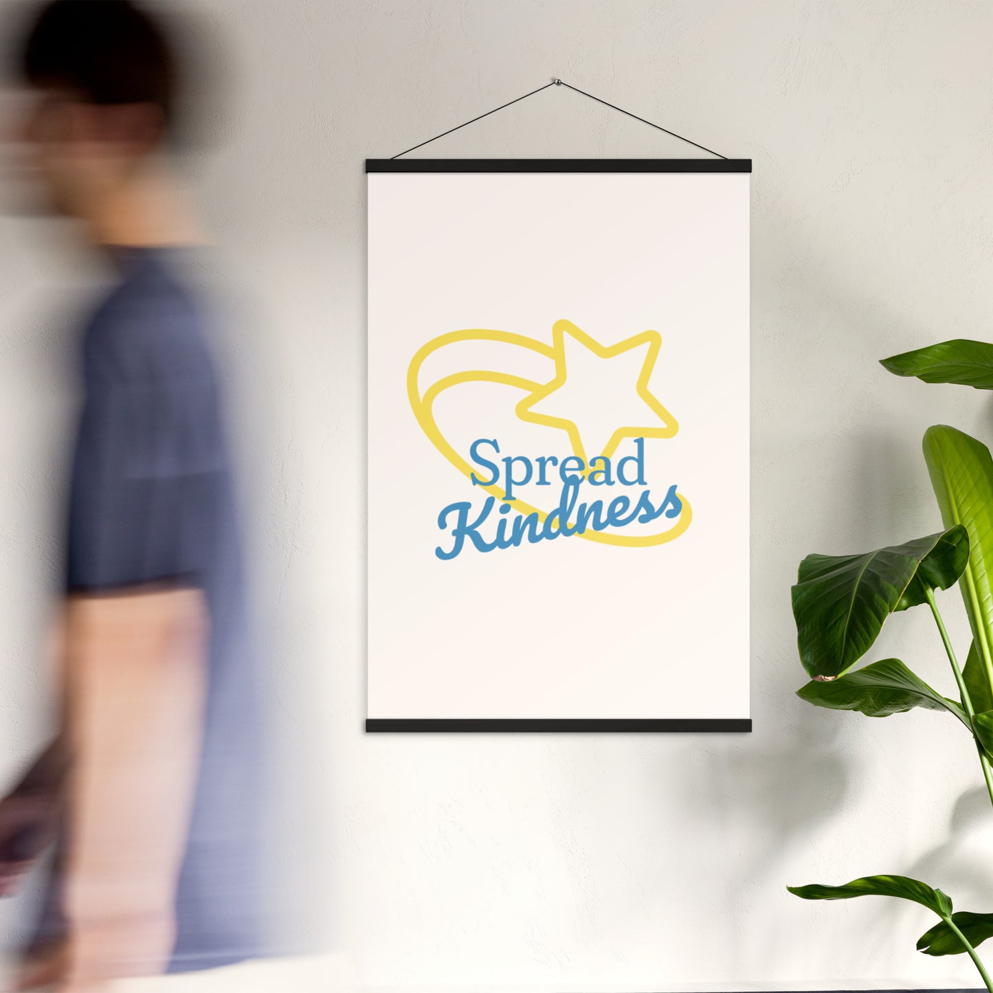 'Spread Kindness' Hanging Poster – Inspirational Wall Art – Uplifting Design for Any Space