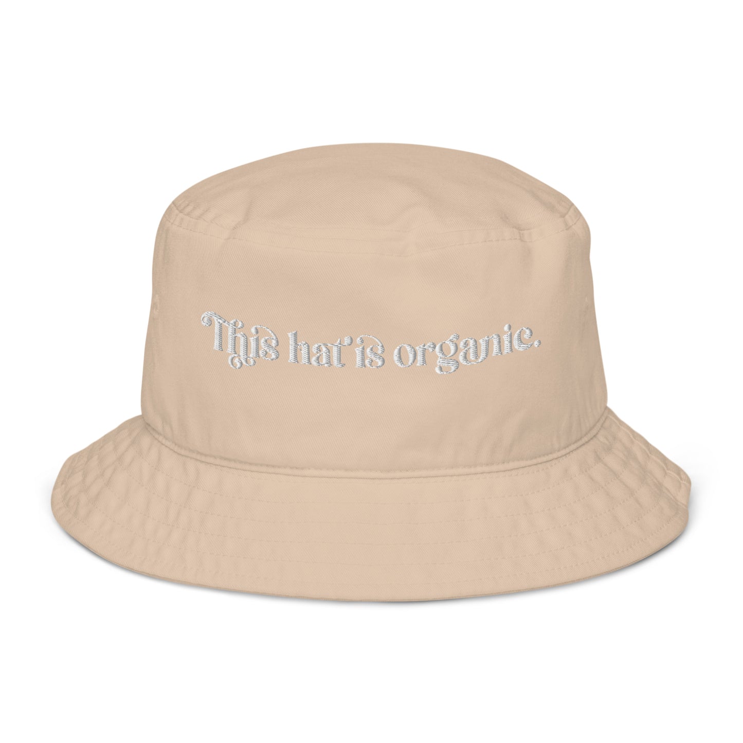 'This Hat is Organic' Bucket Hat – Sustainable & Trendy – Comfortable Sun Protection