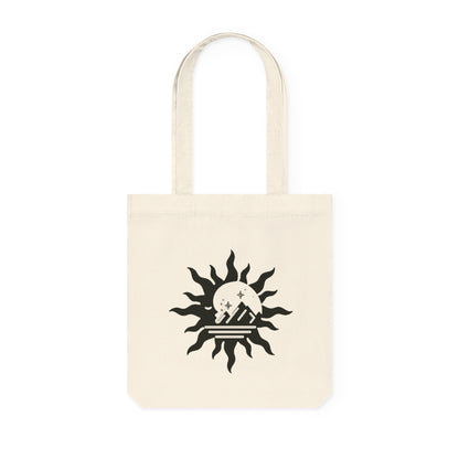 Sun, Moon, Mountains, and Stars Eco Tote Bag -  Reusable Shopping Natural Bag