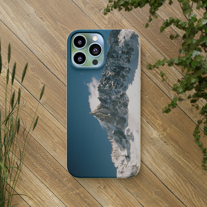 Winter Panorama of Matterhorn on a Biodegradable Case