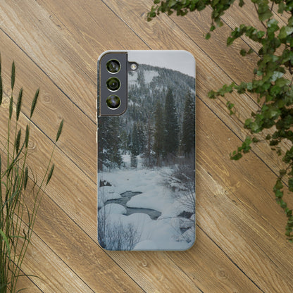 Serene Winter Colorado Landscape Film Photo printed on Biodegradable Case