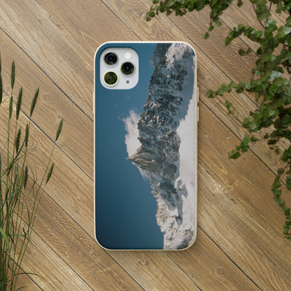 Winter Panorama of Matterhorn on a Biodegradable Case