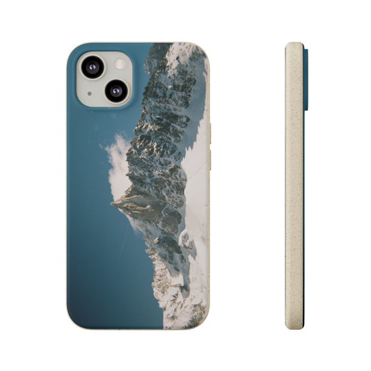 Winter Panorama of Matterhorn on a Biodegradable Case