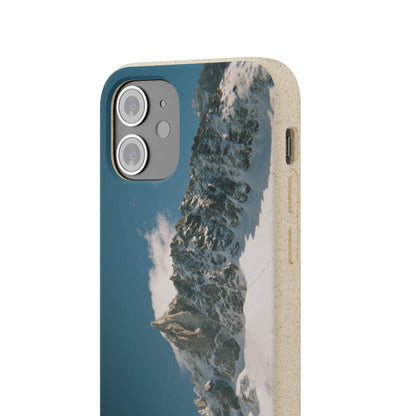 Winter Panorama of Matterhorn on a Biodegradable Case
