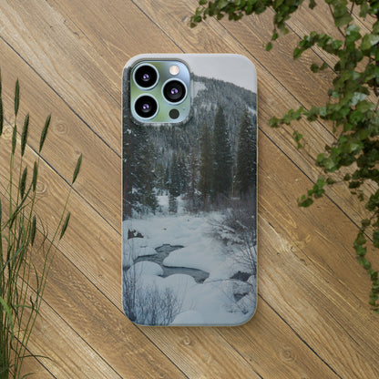 Serene Winter Colorado Landscape Film Photo printed on Biodegradable Case