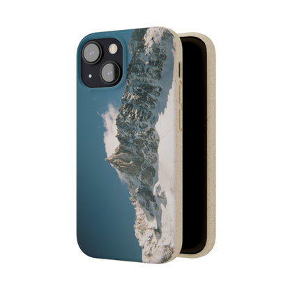 Winter Panorama of Matterhorn on a Biodegradable Case