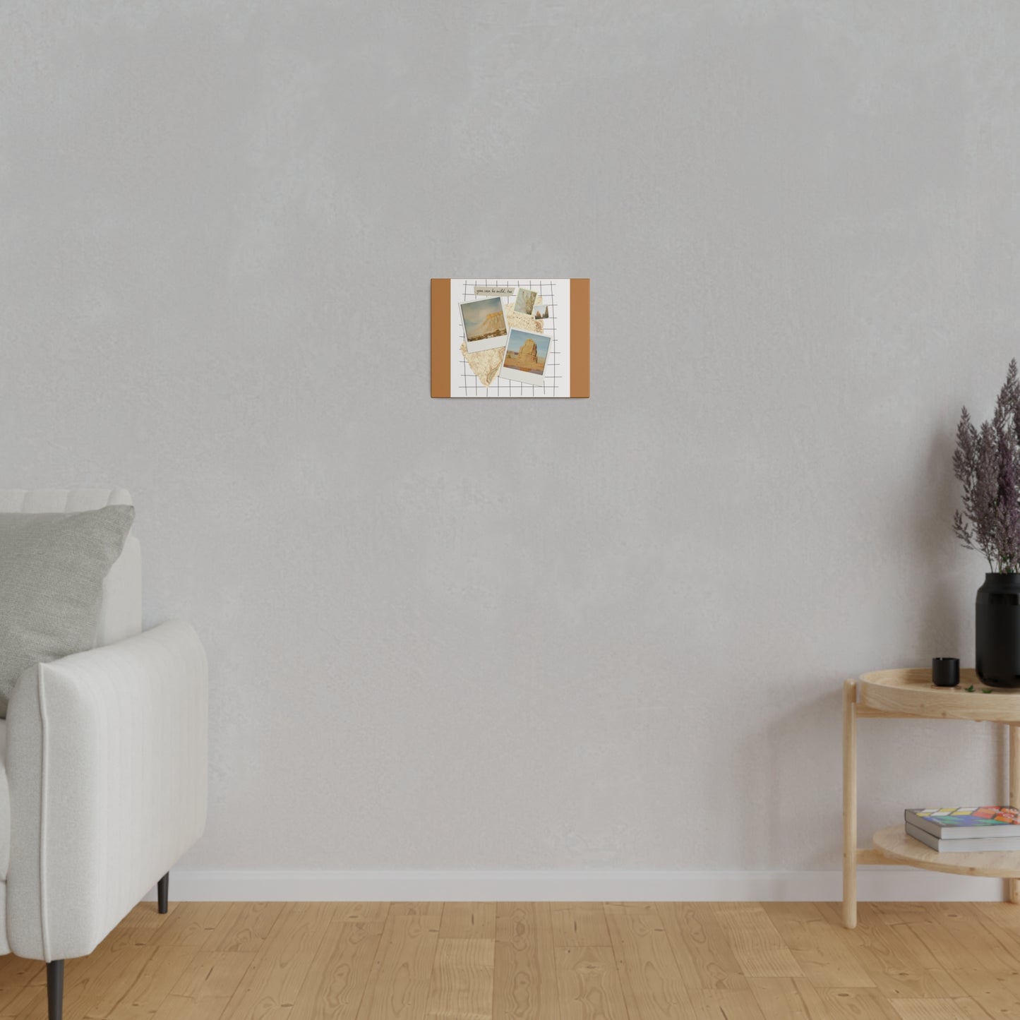 The Wild West - You Can Be Wild, Too printed on 12" x 9" Stretched Canvas