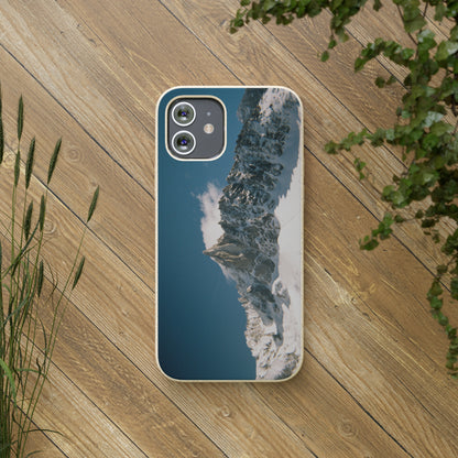 Winter Panorama of Matterhorn on a Biodegradable Case