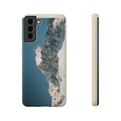 Winter Panorama of Matterhorn on a Biodegradable Case