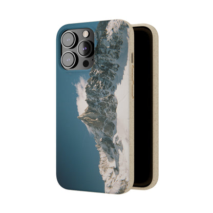 Winter Panorama of Matterhorn on a Biodegradable Case