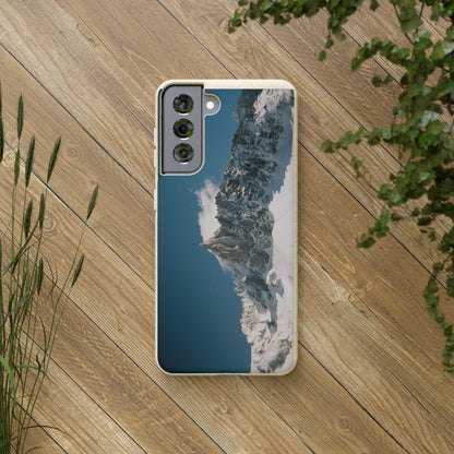 Winter Panorama of Matterhorn on a Biodegradable Case