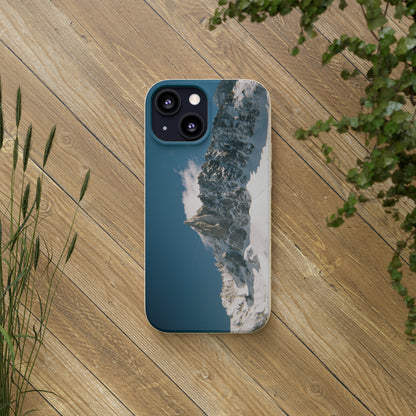Winter Panorama of Matterhorn on a Biodegradable Case