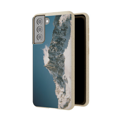 Winter Panorama of Matterhorn on a Biodegradable Case