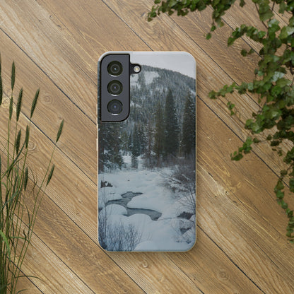 Serene Winter Colorado Landscape Film Photo printed on Biodegradable Case