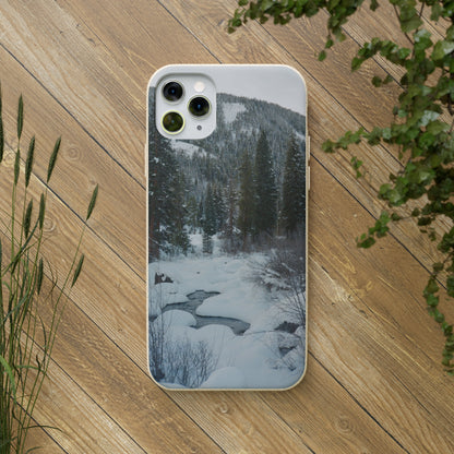 Serene Winter Colorado Landscape Film Photo printed on Biodegradable Case
