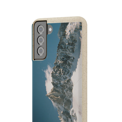 Winter Panorama of Matterhorn on a Biodegradable Case