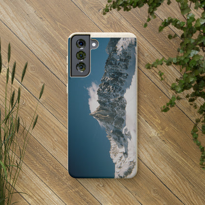 Winter Panorama of Matterhorn on a Biodegradable Case