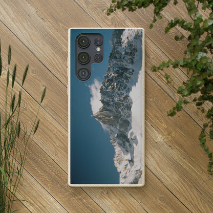 Winter Panorama of Matterhorn on a Biodegradable Case