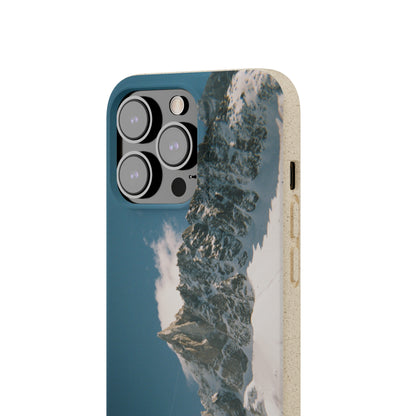 Winter Panorama of Matterhorn on a Biodegradable Case