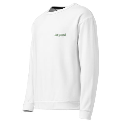 'Do Good' Made from Recycled Materials Unisex Sweatshirt – Sustainable & Comfortable Fashion