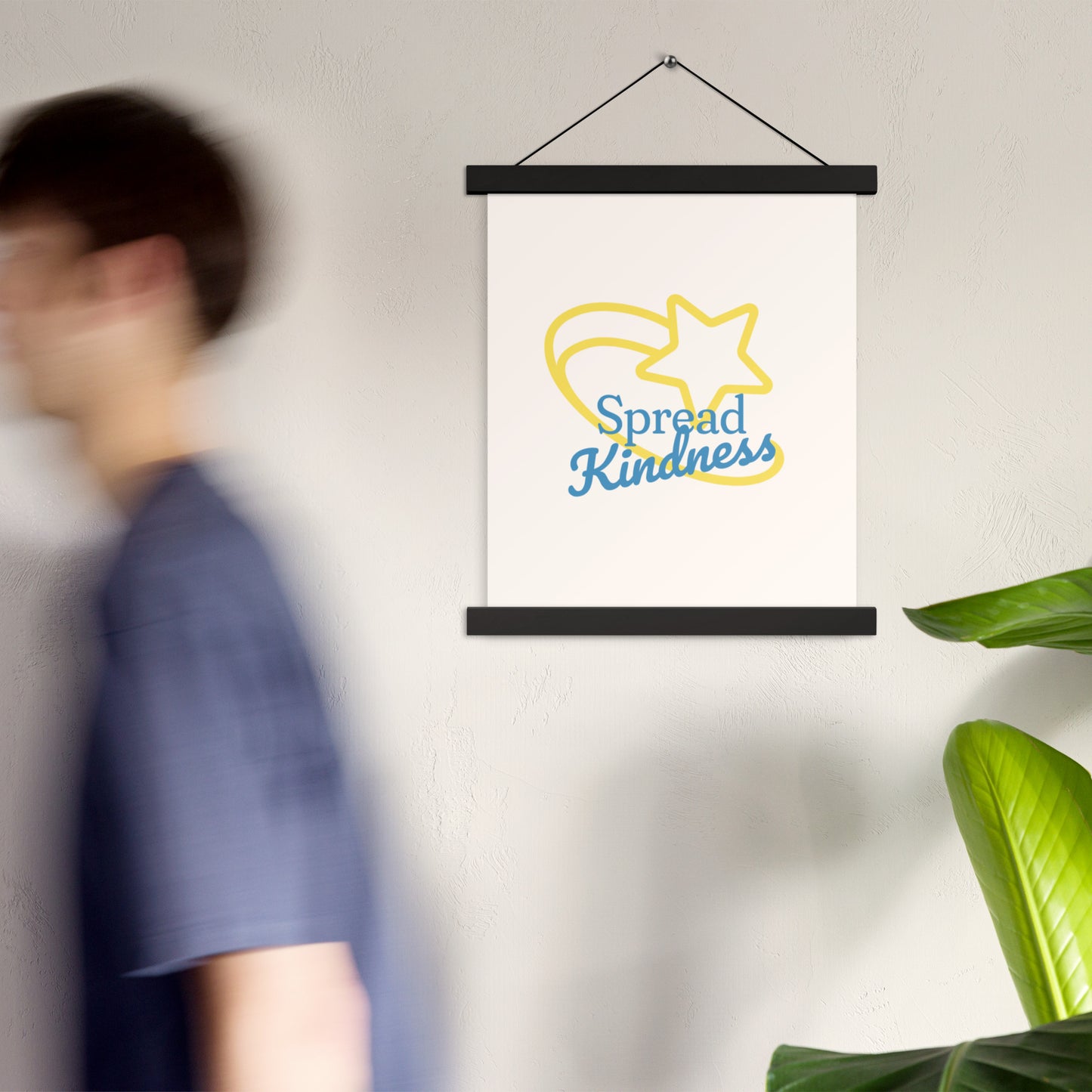 'Spread Kindness' Hanging Poster – Inspirational Wall Art – Uplifting Design for Any Space