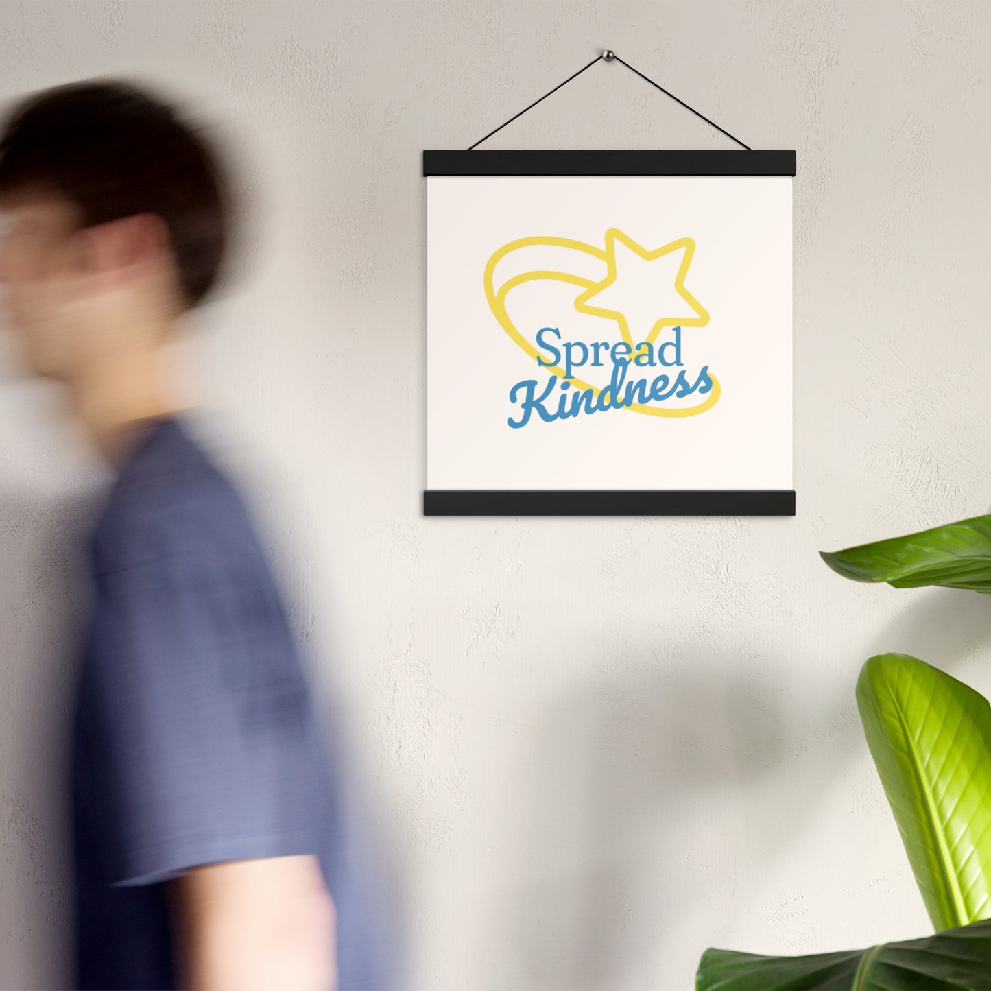 'Spread Kindness' Hanging Poster – Inspirational Wall Art – Uplifting Design for Any Space