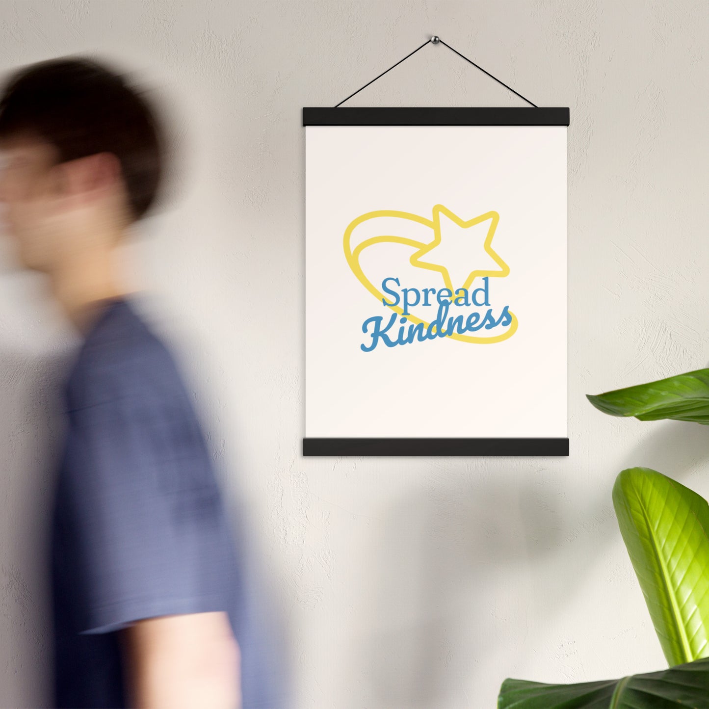 'Spread Kindness' Hanging Poster – Inspirational Wall Art – Uplifting Design for Any Space