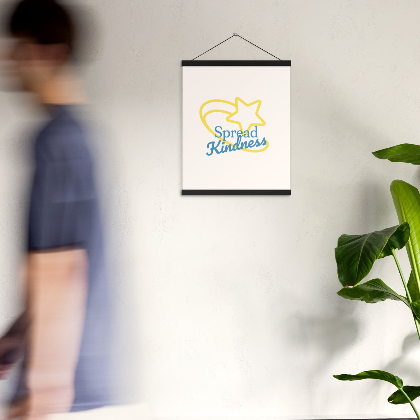 'Spread Kindness' Hanging Poster – Inspirational Wall Art – Uplifting Design for Any Space