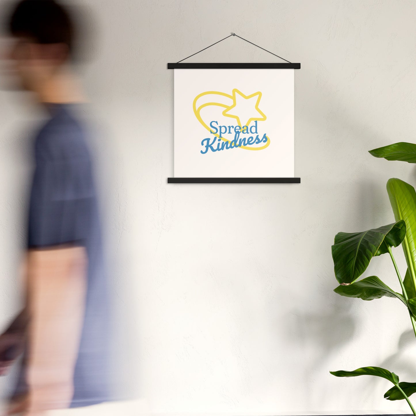 'Spread Kindness' Hanging Poster – Inspirational Wall Art – Uplifting Design for Any Space